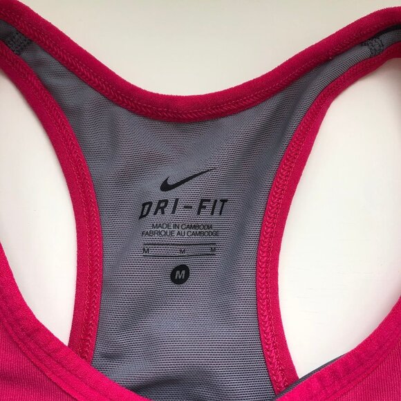 Pink NIKE Sports Bra Size Medium - Picture 3 of 4